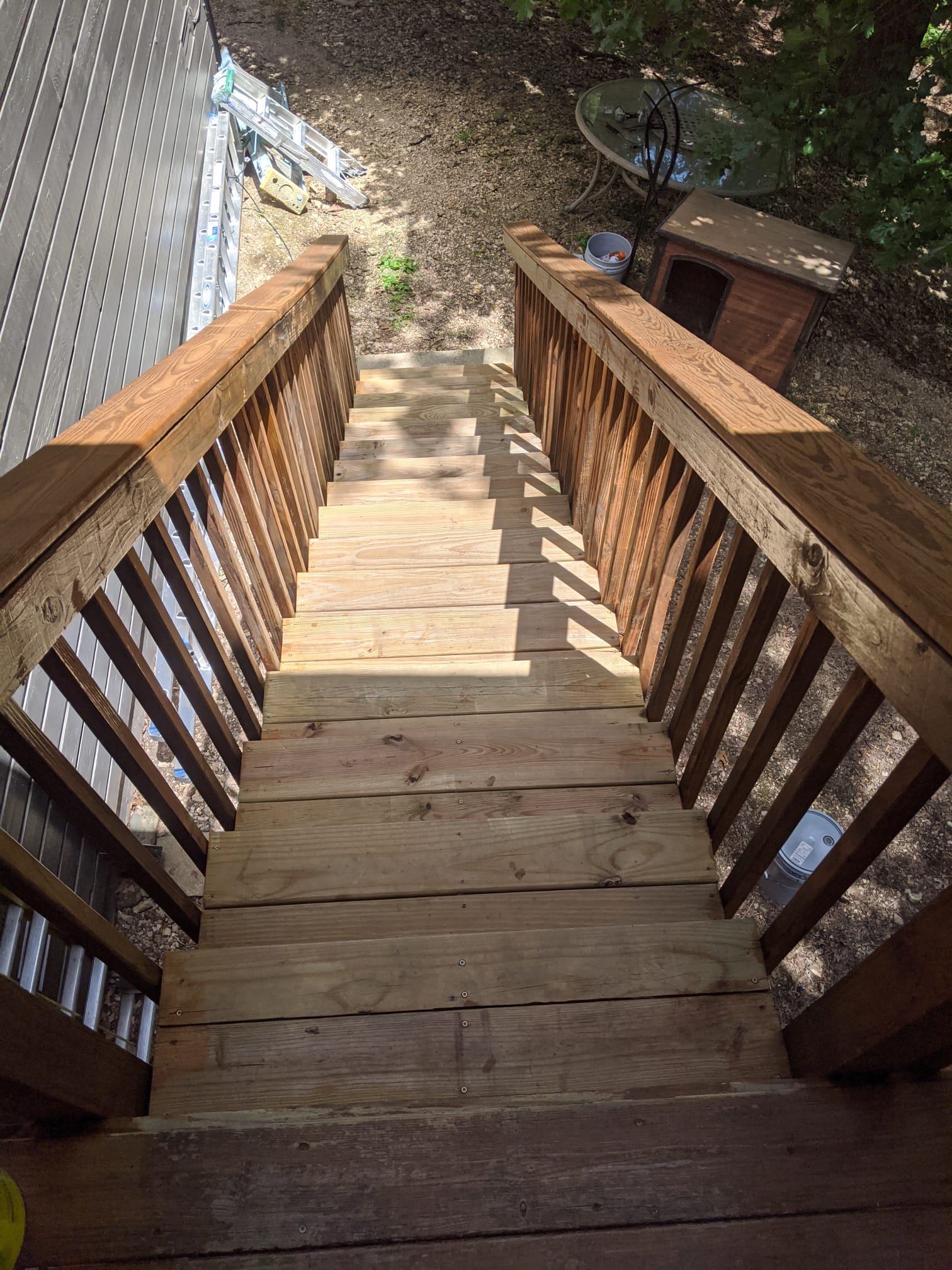 Deck, fence, and wood staining