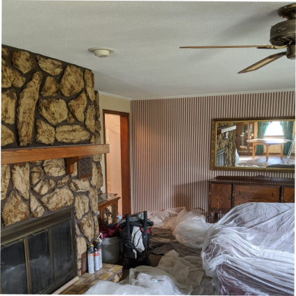 Popcorn ceiling removal